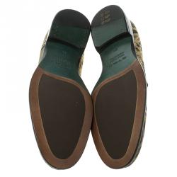 Etro Multicolor Brocade Fabric Loafers Size 39