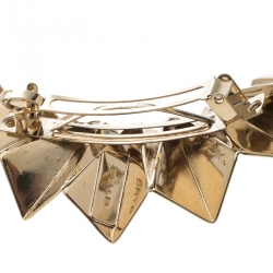 Pre Owned Etro Gold Tone Metal Hair Clip Barrette