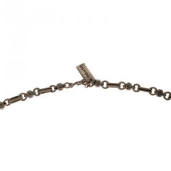 Pre Owned Etro Textured Heart Locket Gold Tone Long Necklace
