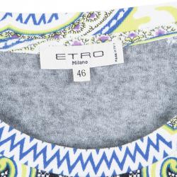 Pre Owned تي شيرت إيترو أكمام قصيرة طباعة بيزلي متعدد الألوان L