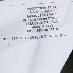 Pre Owned Etro Multicolor Printed Silk Short Sleeve Shift Dress M