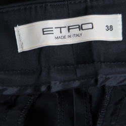 Pre Owned بنطلون إيترو أسود مفصل S