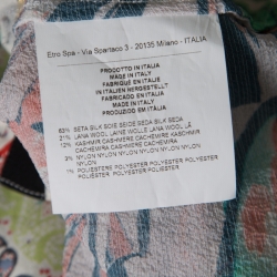 Pre Owned قميص إيترو كليب دوت قصات مطبوع متعدد الألوان بأكمام طويلة M