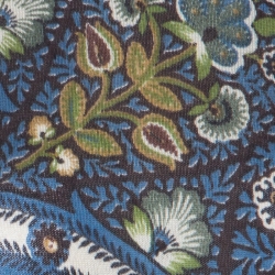 Pre Owned Etro Brown & Multicolor Floral Print Silk & Cashmere Blend Turtleneck Pullover M