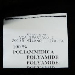 Pre Owned فستان ايترو ماكسي فضاض تريكو مطبوع أخضر زيتوني L