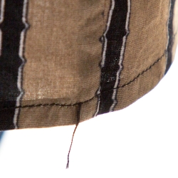 Pre Owned Etro Black & Beige Paisley Printed Stretch Cotton Button Front Shirt L