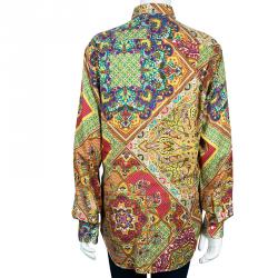 Pre Owned قميص ايترو بيسلي مطبوع M