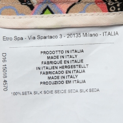 Pre Owned Etro Multicolor Paisley Printed Silk Maxi Skirt M