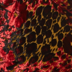 Pre Owned Etro Multicolor Velvet Patterned Silk Blend Maxi Dress S