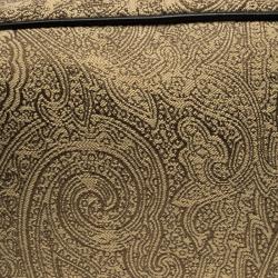 Pre Owned Etro Beige Paisley Printed Fabric Bowling Bag
