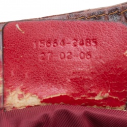 Pre Owned Etro Paisley Print Canvas and Leather Trim Satchel