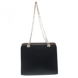 Pre Owned Etro Black/Brown Leather Shoulder Bag
