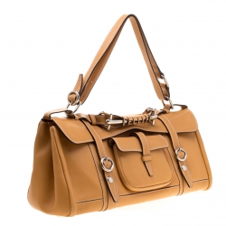 Pre Owned Etro Brown Leather Pocket Shoulder Bag