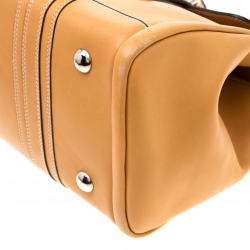 Pre Owned Etro Brown Leather Pocket Shoulder Bag