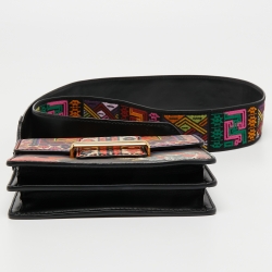 مملوكة مسبقًا Etro Multicolor Printed Leather Crossbody Bag