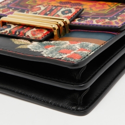 مملوكة مسبقًا Etro Multicolor Printed Leather Crossbody Bag
