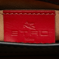 مملوكة مسبقًا Etro Multicolor Printed Leather Crossbody Bag