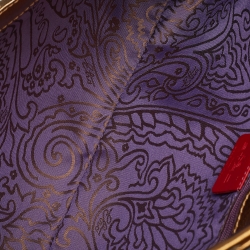 Etro Muticolor Leather and Suede Clutch