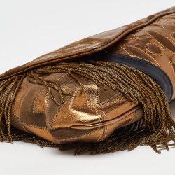 Etro Muticolor Leather and Suede Clutch