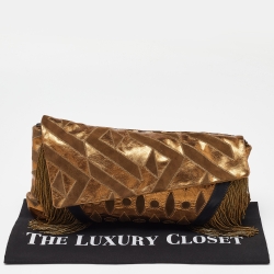 Etro Muticolor Leather and Suede Clutch