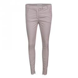 Fabiana Filippi Dusty Pink Stretch Cotton Skinny Trousers S