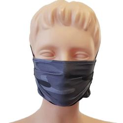 Non-Medical Handmade Grey Camouflage Cotton Face Mask - Pack Of 5