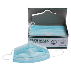 Non-Woven 3-Ply Disposable Surgical Face Mask - Pack of 50 (Available for UAE Customers Only)