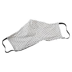 Non-Medical Handmade White Polka Dots Printed Cotton Face Mask - Pack of 5 (Available for UAE Customers Only)
