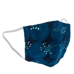 Non-Medical Handmade Blue Floral Printed Cotton Face Mask - Pack Of 2 (Available for UAE Customers Only)