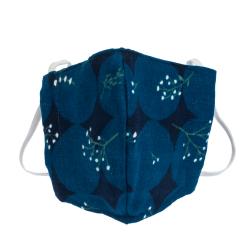 Non-Medical Handmade Blue Floral Printed Cotton Face Mask - Pack Of 2 (Available for UAE Customers Only)
