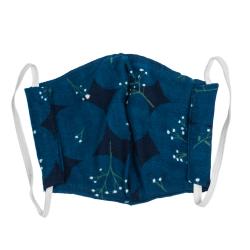 Non-Medical Handmade Blue Floral Printed Cotton Face Mask - Pack Of 2 (Available for UAE Customers Only)