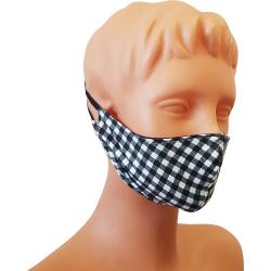 Pre Owned Non-Medical Handmade Checks Cotton Face Mask - Pack Of 10 ( Available for UAE Customers Only)