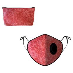 Pre Owned Fine Guard By Caroline Reusable N95 Face Mask, Roses Poses - Medium (Available for UAE Customers Only)