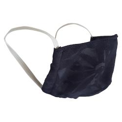 Non-Medical Handmade Dark Navy Blue Floral Printed Cotton Face Mask - Pack Of 2 (Available for UAE Customers Only)