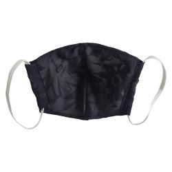 Non-Medical Handmade Dark Navy Blue Floral Printed Cotton Face Mask - Pack Of 2 (Available for UAE Customers Only)