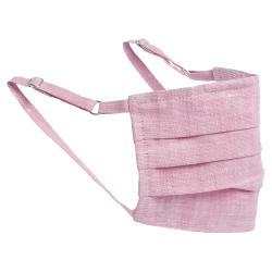 Collars & Cuffs Non-Medical Handmade Blush Pink Linen Face Mask (Available for UAE Customers Only)