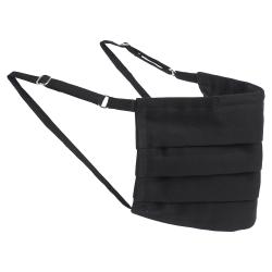 Collars & Cuffs Non-Medical Handmade Jet Black Face Mask (Available for UAE Customers Only)