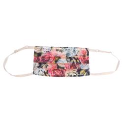 Collars & Cuffs Non-Medical Handmade Pink Peonies Face Mask (Available for UAE Customers Only)