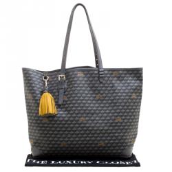 Fauré Le Page Grey Monogram Canvas Daily Battle Tote