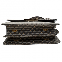 Fauré Le Page Grey Coated Canvas Parade Top Handle Bag