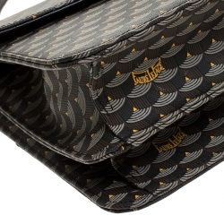 Fauré Le Page Grey Coated Canvas Parade Top Handle Bag