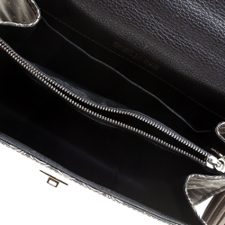 Fauré Le Page Grey Coated Canvas Parade Top Handle Bag