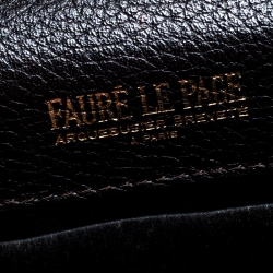 Fauré Le Page Grey Coated Canvas Parade Top Handle Bag