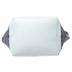 Pre Owned Faure Le Page Grey Toile Ecailles Carry on Tote