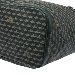 Faure Le page Green Coated Canvas Daily Battle 37 Tote