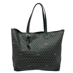 Faure Le page Green Coated Canvas Daily Battle 37 Tote