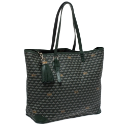 Faure Le page Green Coated Canvas Daily Battle 37 Tote