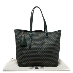 Faure Le page Green Coated Canvas Daily Battle 37 Tote
