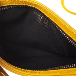 Pre Owned حقيبة صغيرة فور لو باج حمالة معصم Calibre 22 كانفاس مقوى صفراء