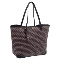Fauré Le Page Burgundy Monogram Canvas and Leather Daily Battle Tote